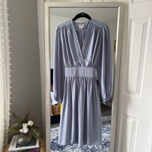 white long sleeve rehearsal dinner dress Wedtrend Women Ivory Rehearsal Dinner Dress Bateau Neck Sheath Lace Long  Sleeve Midi Bridal Shower Dress  WEDTREND